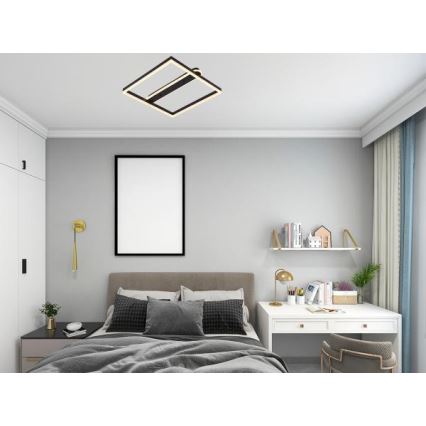 Luminária de tecto LED dimerizável LED/60W/230V 3000-6500K + controlo remoto