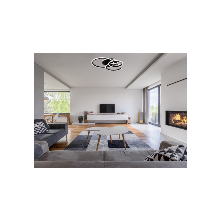Luminária de tecto LED dimerizável LED/90W/230V 3000-6500K + comando remoto