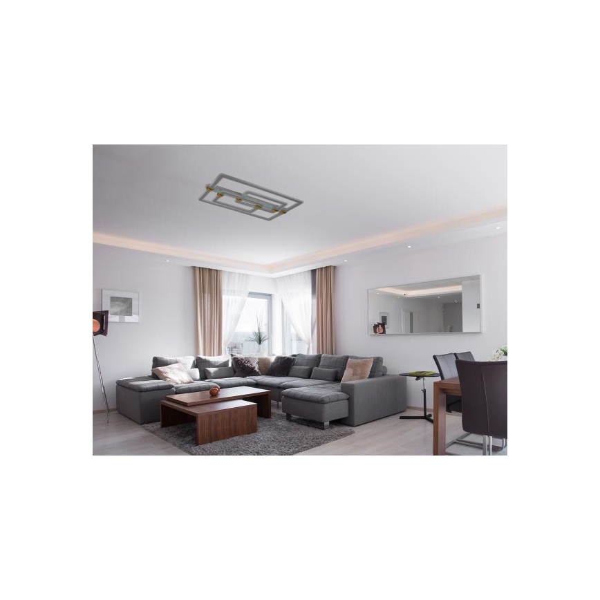 Luminária de tecto LED regulável LED/280W/230V 3000-6500K + controlo remoto