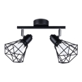 Luminária de teto ARTEMIS 2xE14/40W/230V preta