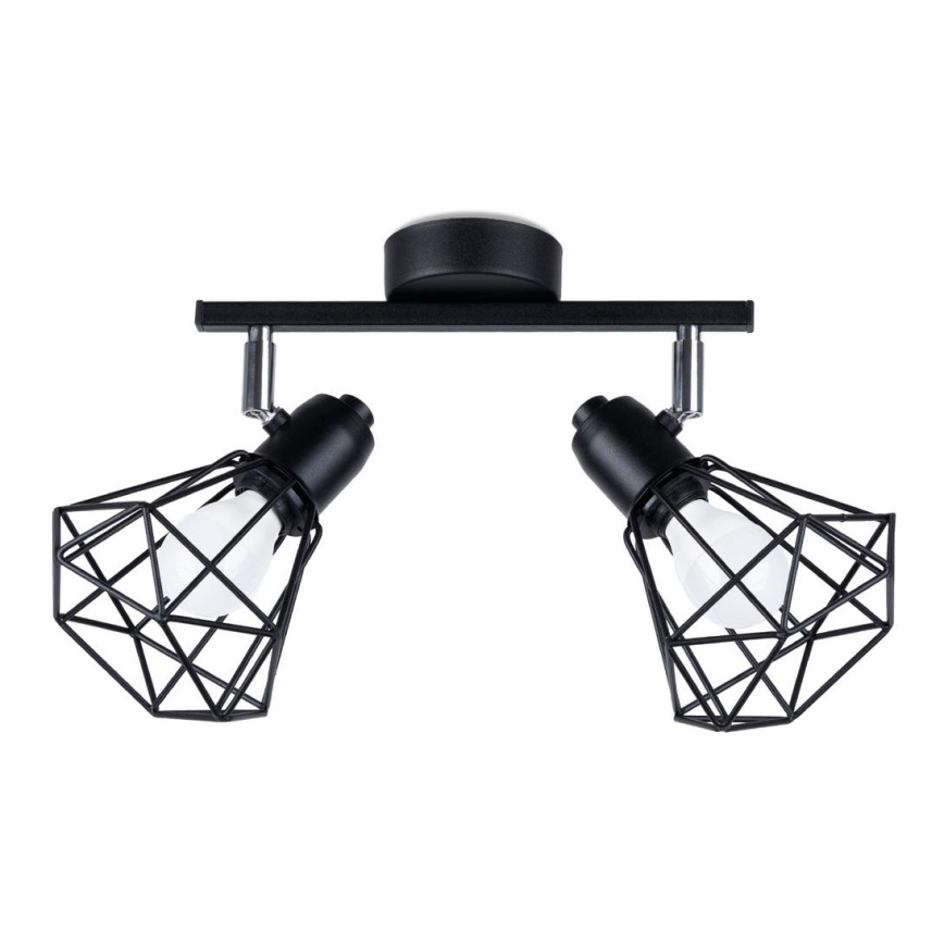 Luminária de teto ARTEMIS 2xE14/40W/230V preta