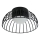 Luminária de teto BETSY LED/12W/230V diâmetro 25 cm preto