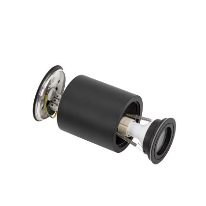 Luminária de teto para banheiro CHLOE 1xGU10/30W/230V IP65 redonda preta