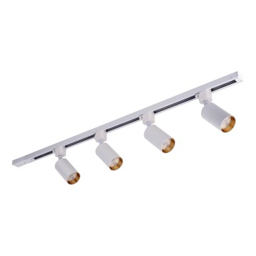 Luminária de teto em sistema de trilho TRACER 4xGU10/10W/230V 1 m branca
