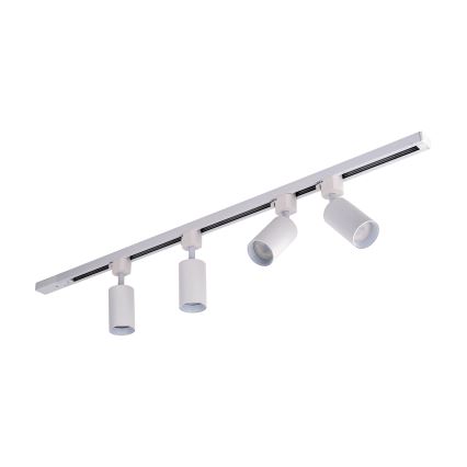 Luminária de teto em sistema de trilho TRACER 4xGU10/10W/230V 1 m branca