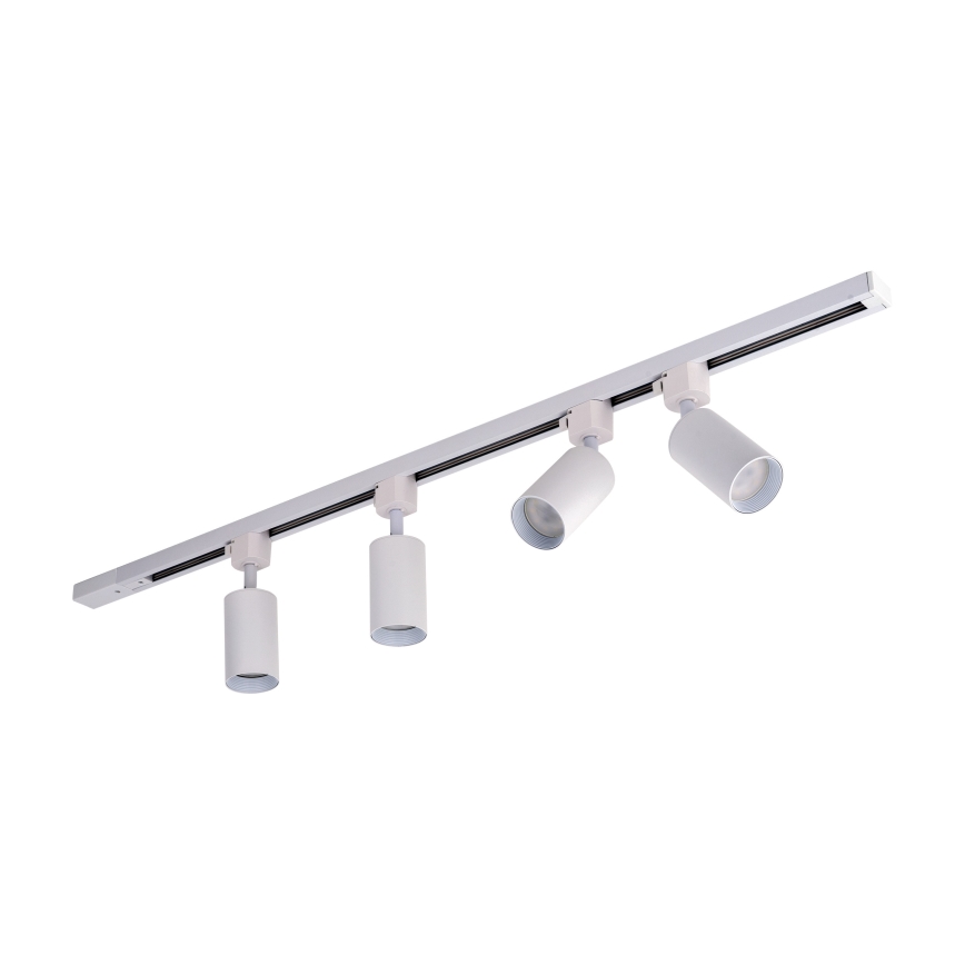 Luminária de teto em sistema de trilho TRACER 4xGU10/10W/230V 1 m branca