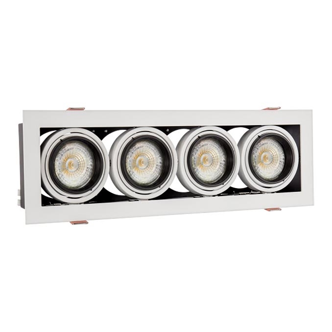 Luminária de teto embutida MODERN DAY MINI 4xGU10/10W/230V