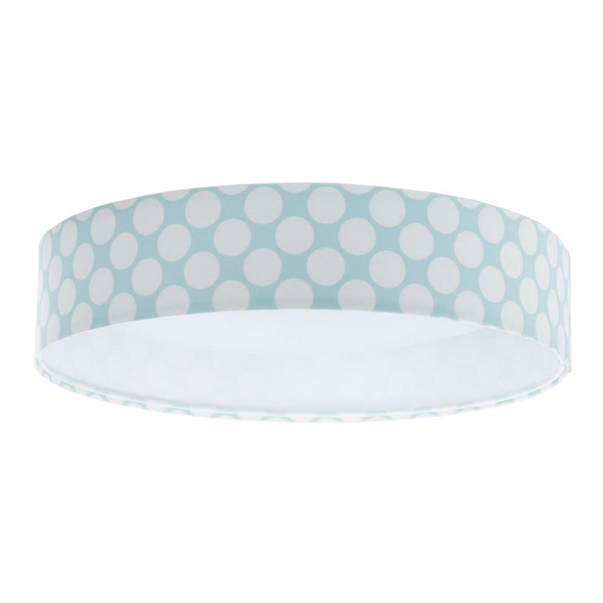 Luminária de teto infantil LED GALAXY KIDS LED/24W/230V bolinhas verde/branco