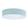 Luminária de teto infantil LED GALAXY KIDS LED/24W/230V estrelas verde/branco