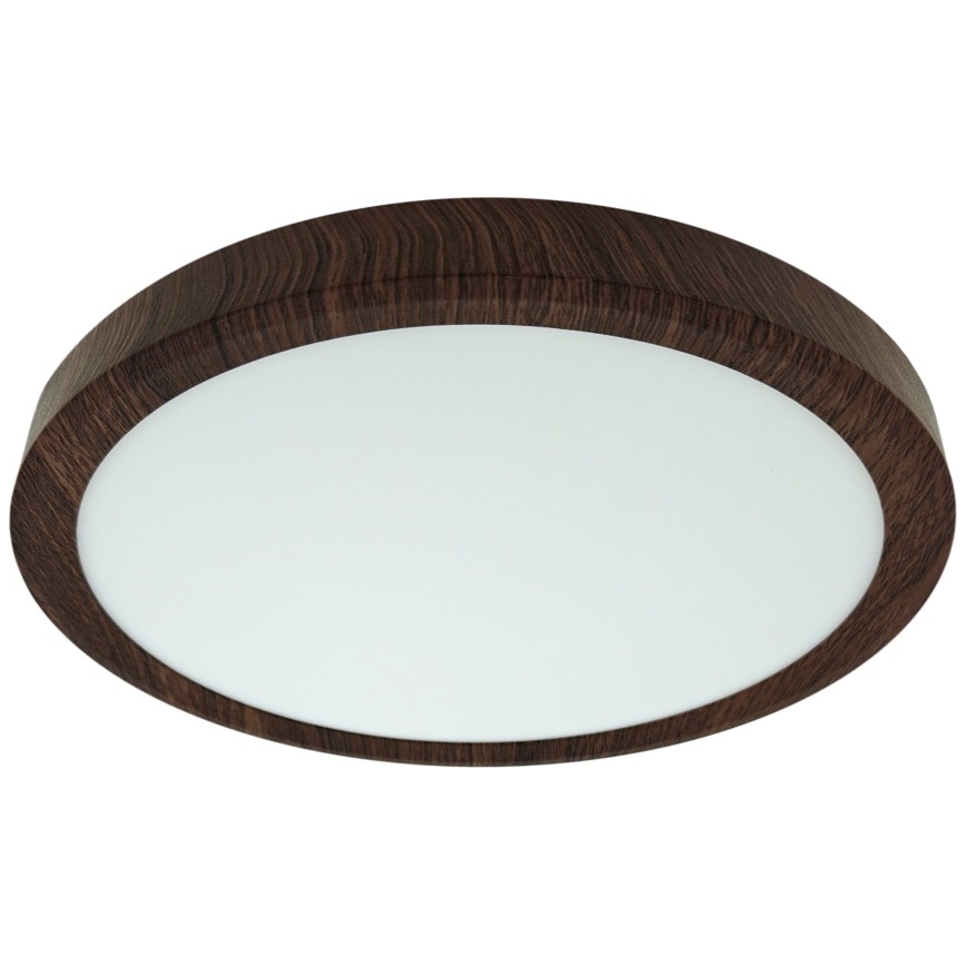 Luminária de teto LED/18W/230V 3000/4000/6500K Ø 23 cm castanha