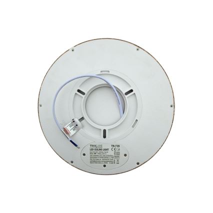 Luminária de teto LED/18W/230V 3000/4000/6500K Ø 23 cm castanha