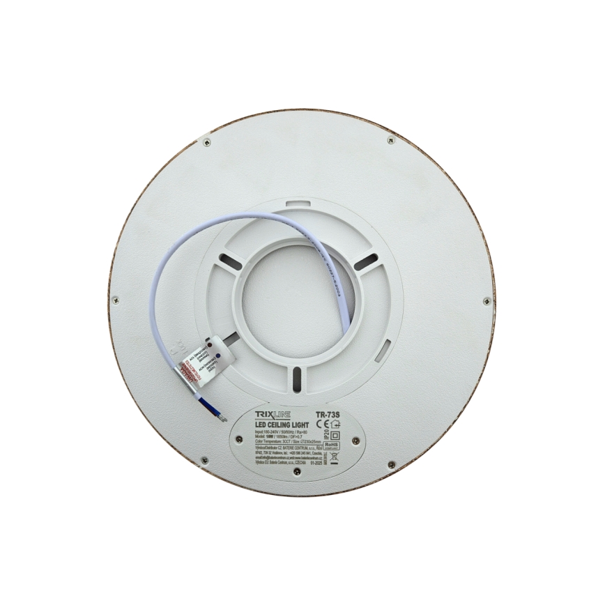 Luminária de teto LED/18W/230V 3000/4000/6500K Ø 23 cm castanha