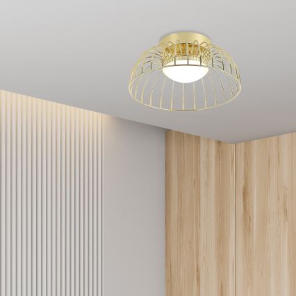 Luminária de teto LED BETSY LED/12W/230V diâmetro 25 cm dourada