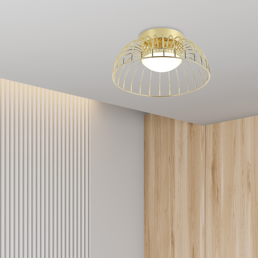 Luminária de teto LED BETSY LED/12W/230V diâmetro 25 cm dourada