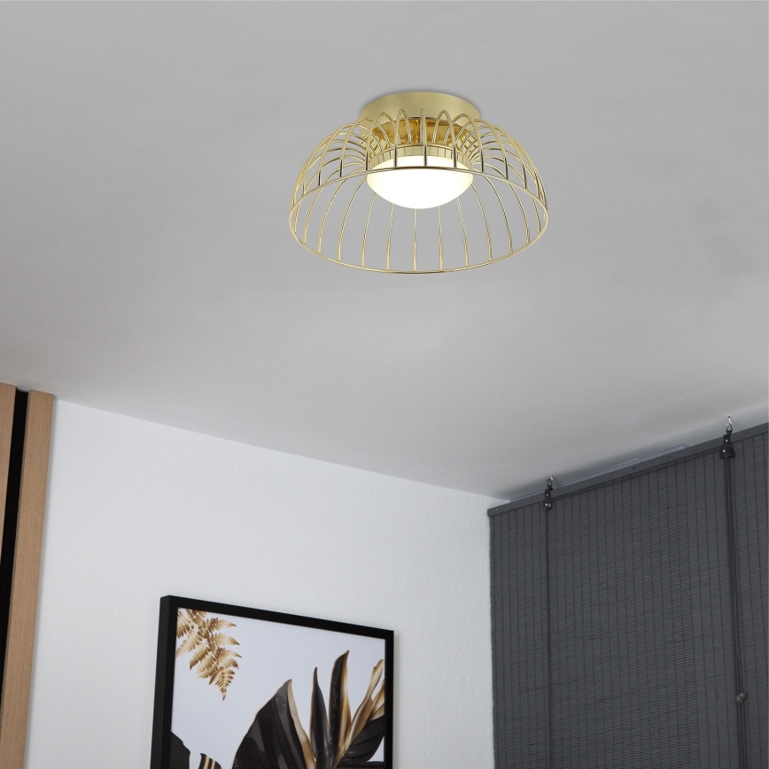 Luminária de teto LED BETSY LED/12W/230V diâmetro 25 cm dourada