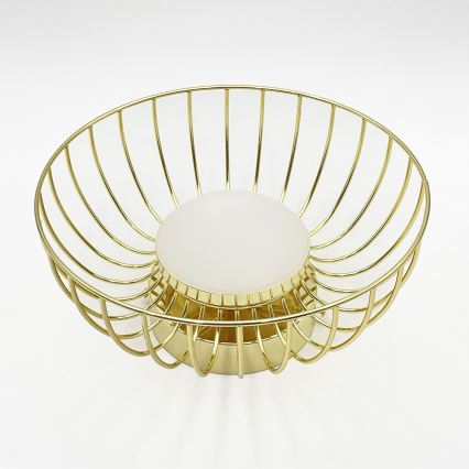 Luminária de teto LED BETSY LED/12W/230V diâmetro 25 cm dourada