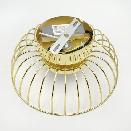 Luminária de teto LED BETSY LED/12W/230V diâmetro 25 cm dourada