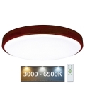 Luminária de teto LED dimável LENA LED/60W/230V 3000-6500K carvalho + controlo remoto