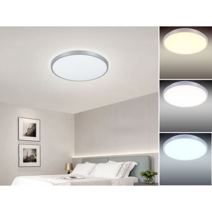 Luminária de teto LED dimmerizável OPAL LED/24W/230V + controlo remoto