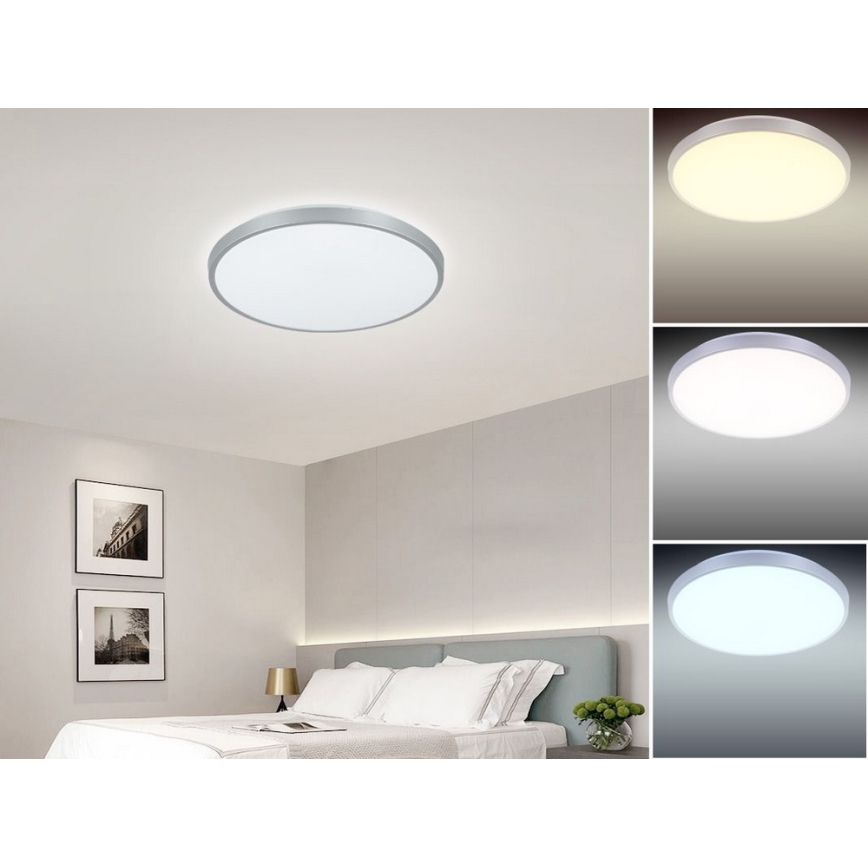Luminária de teto LED dimmerizável OPAL LED/24W/230V + controlo remoto