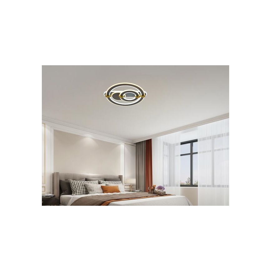 Luminária de teto LED dimerizável/120W/230V 3000-6500K + controle remoto