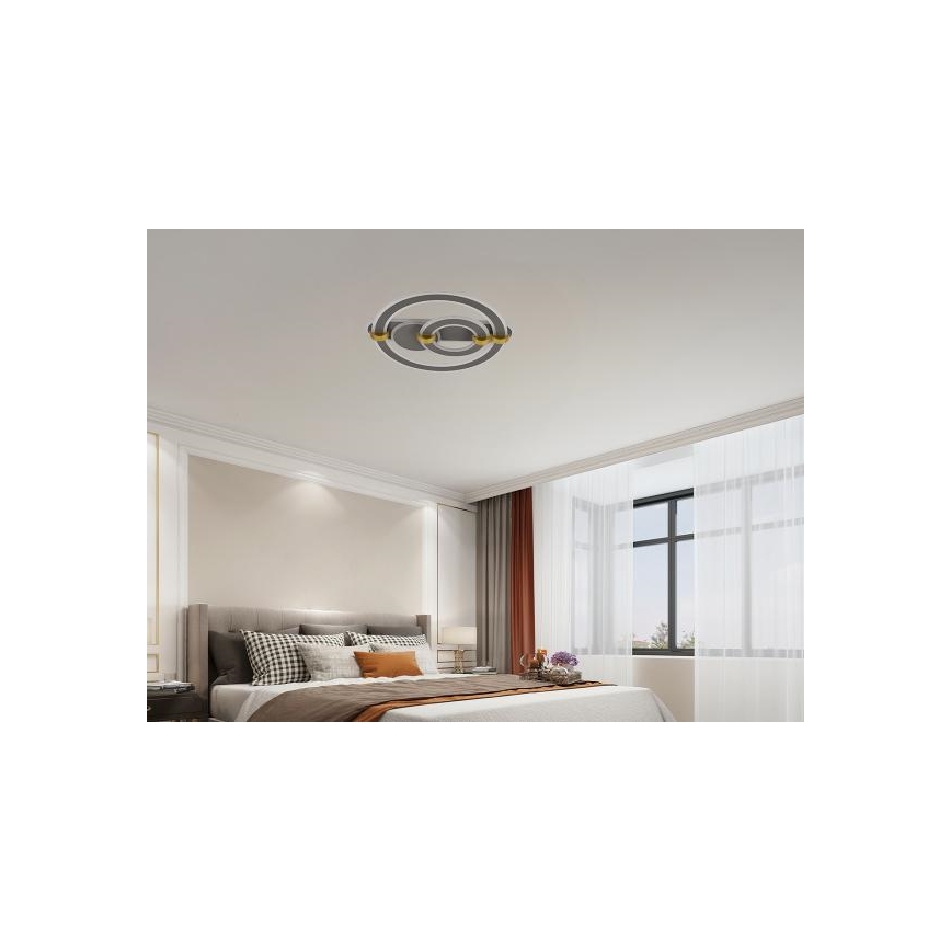 Luminária de teto LED dimerizável/120W/230V 3000-6500K + controle remoto