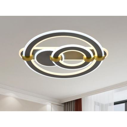 Luminária de teto LED dimerizável/120W/230V 3000-6500K + controle remoto