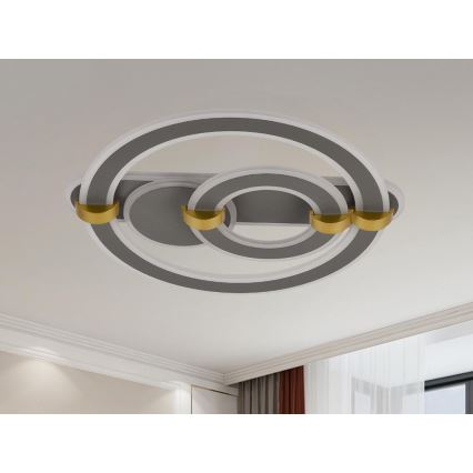 Luminária de teto LED dimerizável/120W/230V 3000-6500K + controle remoto
