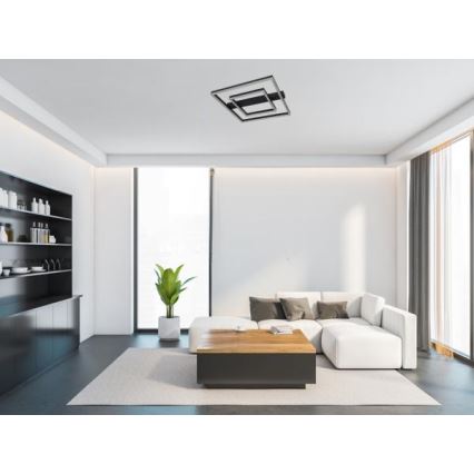 Luminária de teto LED dimerizável 70W/230V 3000-6500K + comando remoto