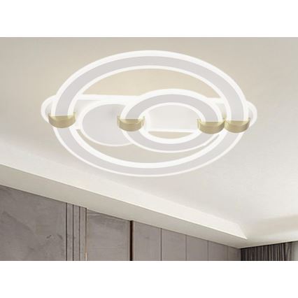 Luminária de teto LED dimerizável LED/120W/230V 3000-6500K + controlo remoto