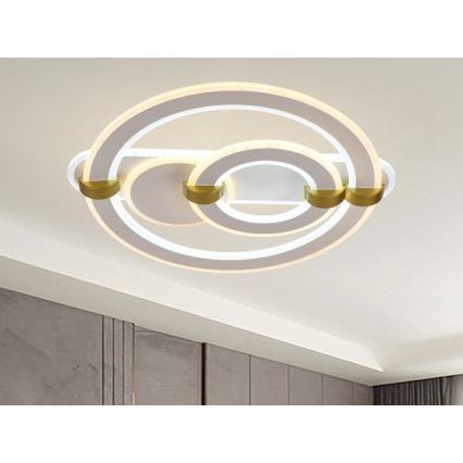 Luminária de teto LED dimerizável LED/120W/230V 3000-6500K + controlo remoto