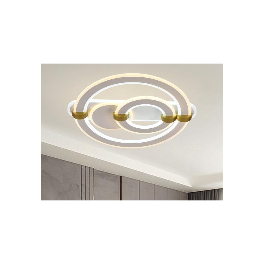 Luminária de teto LED dimerizável LED/120W/230V 3000-6500K + controlo remoto
