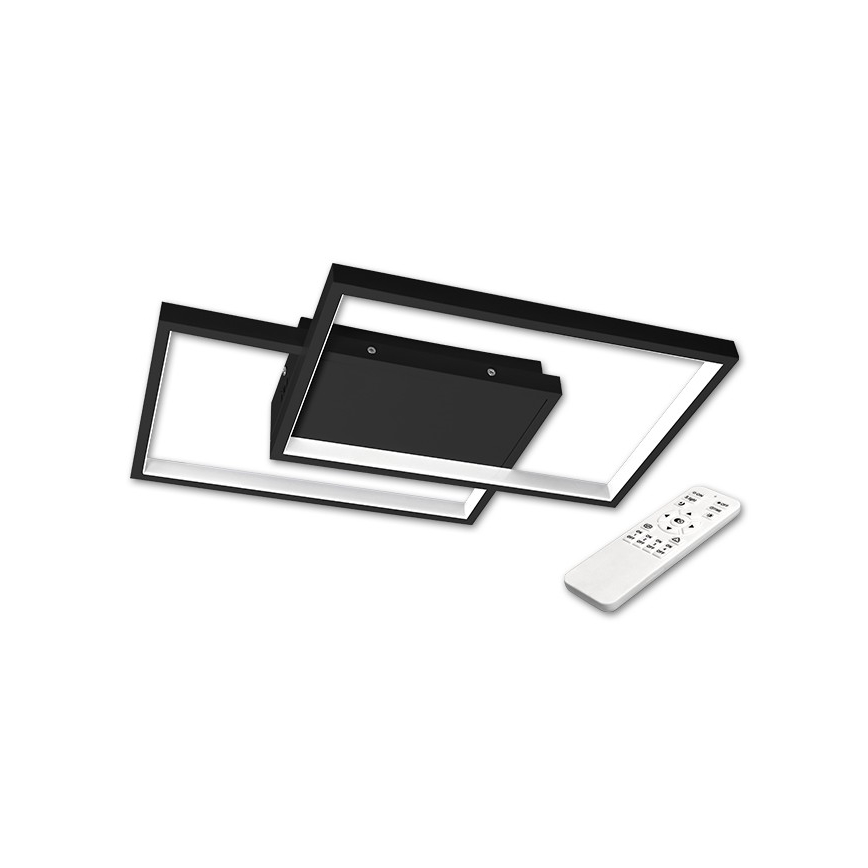 LED Luminária de teto regulável LED/45W/230V 3000-6500K preta + controlo remoto