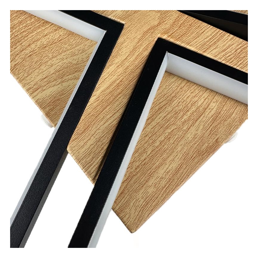 Luminária de teto LED dimmerizável LED/115W/230V 3000-6500K castanho/preto + comando à distância