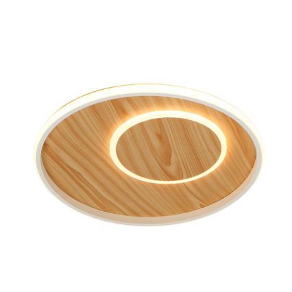 Luminária de teto LED dimmerizável LED/65W/230V 3000-6500K castanha + controlo remoto