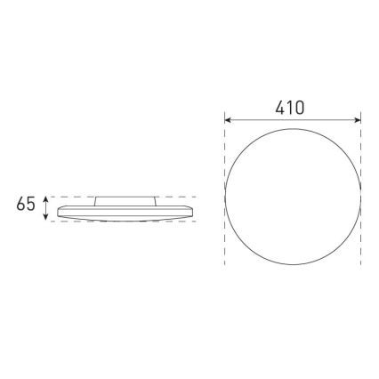 Luminária de teto LED dimmerizável para banheiro VARIO NOVA LED/22/32W/230V 3000/4000/5700K diâmetro 41 cm IP44 branca