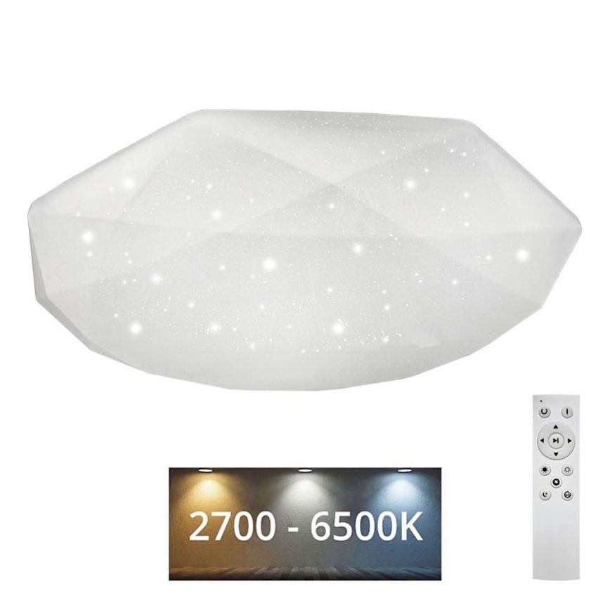 Luminária de teto LED dimmerizável INDUS LED/60W/230V 2700-6500K diâmetro 58 cm + controlo remoto