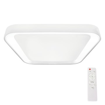 Luminária de teto LED dimmerizável QUADRO LED/66W/230V 3000-6000K branca + comando à distância