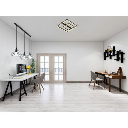 Luminária de teto LED regulável LED/95W/230V 3000-6500K + controlo remoto