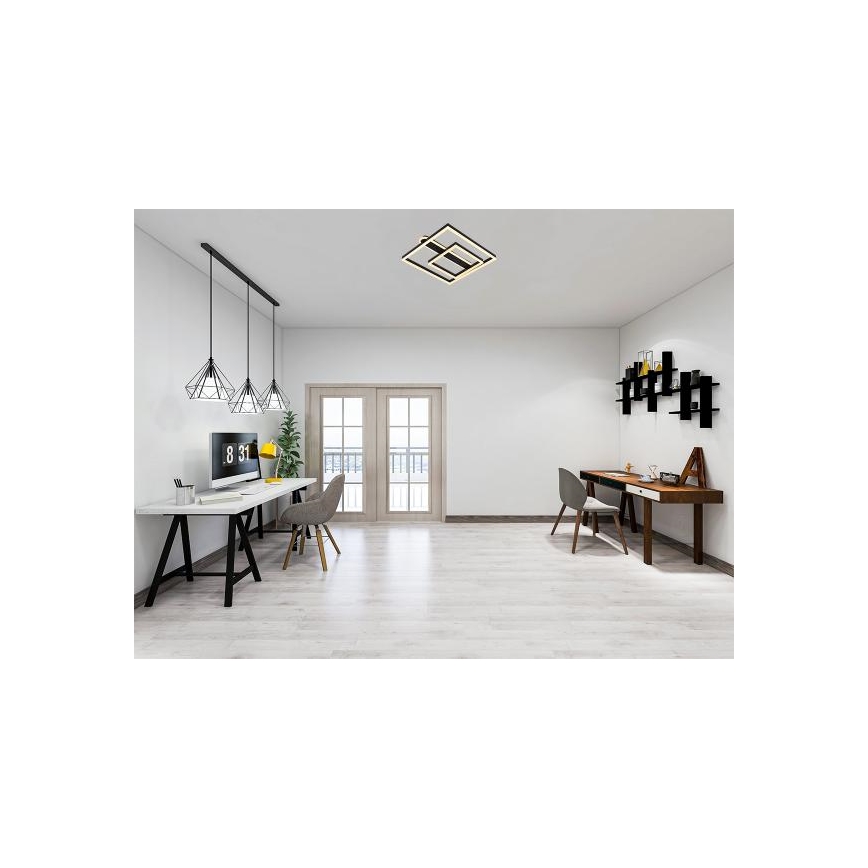 Luminária de teto LED regulável LED/95W/230V 3000-6500K + controlo remoto