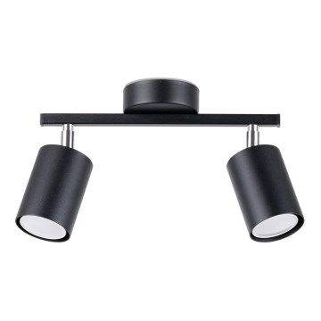 Luminária de teto LEMMI 2xGU10/40W/230V preta