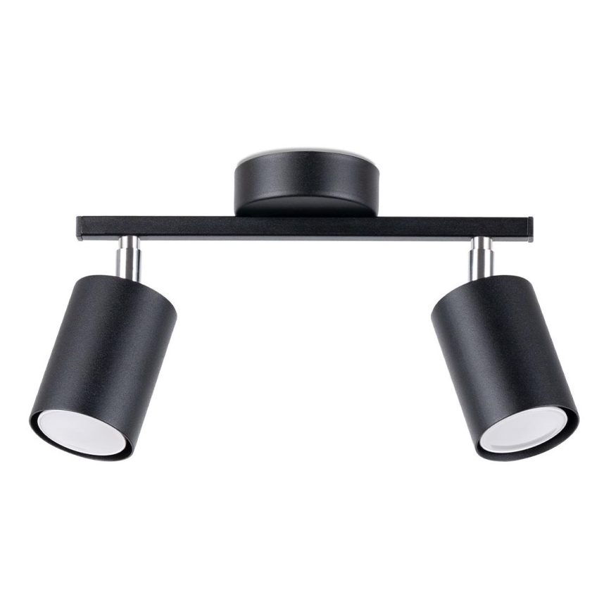 Luminária de teto LEMMI 2xGU10/40W/230V preta