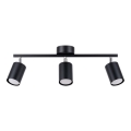 Luminária de teto LEMMI 3xGU10/40W/230V preta