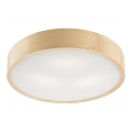 Luminária de teto NATURAL 3xE27/60W/230V ? 47 cm pinho