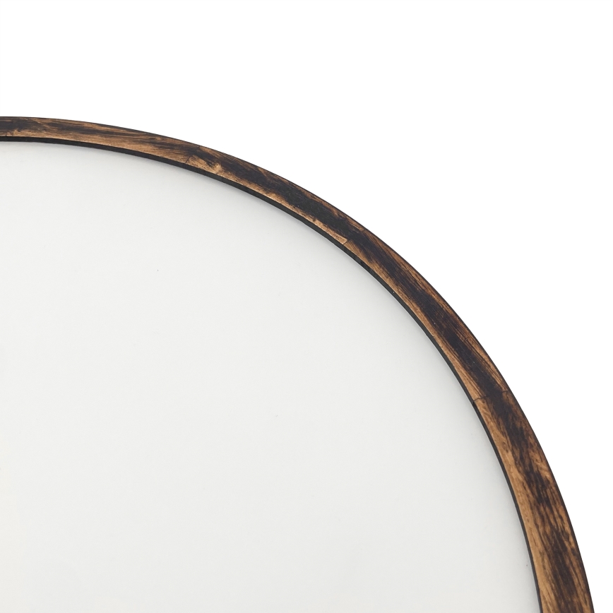 Luminária de teto OAK SMOKY 3xE27/15W/230V Ø 47,5 cm carvalho/marrom escuro