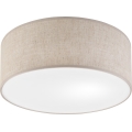 Luminária de teto SIRJA 1xE27/15W/230V Ø 35 cm bege