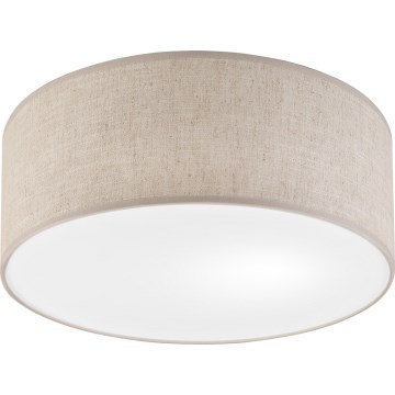 Luminária de teto SIRJA 1xE27/15W/230V Ø 35 cm bege