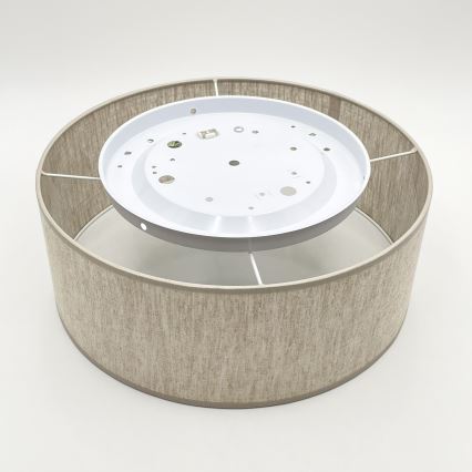 Luminária de teto SIRJA 1xE27/15W/230V Ø 35 cm bege