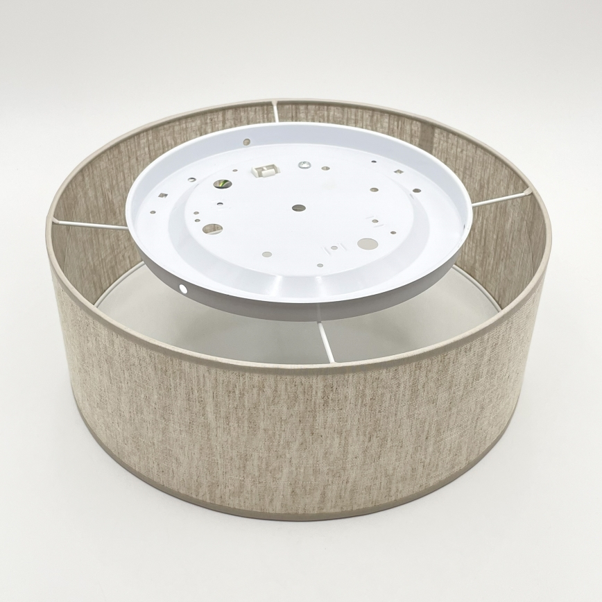 Luminária de teto SIRJA 1xE27/15W/230V Ø 35 cm bege