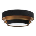 Luminária de teto TRINITI 2xE27/60W/230V preto/dourado